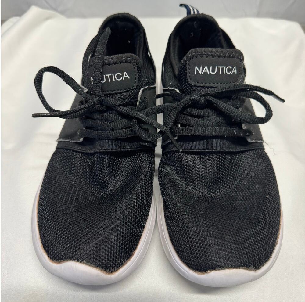 Nautica Kappil Womens Sneakers Size 7.5 Black Walking Lightweight Comfort Shoes